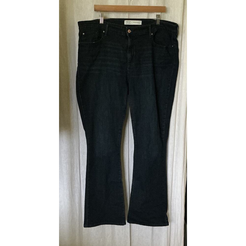 Levi's Signature Jeans Size 18 Mid Rise Boot Cut JeansDenim Dark‎ Wash